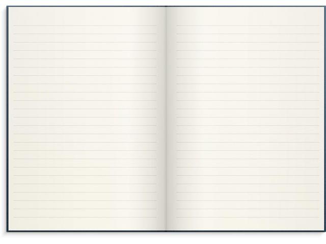 279317  92755100 Skrivebok BURDE A5 linjer sort Notatbok