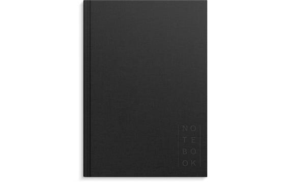 279317  92755100 Skrivebok BURDE A5 linjer sort Notatbok