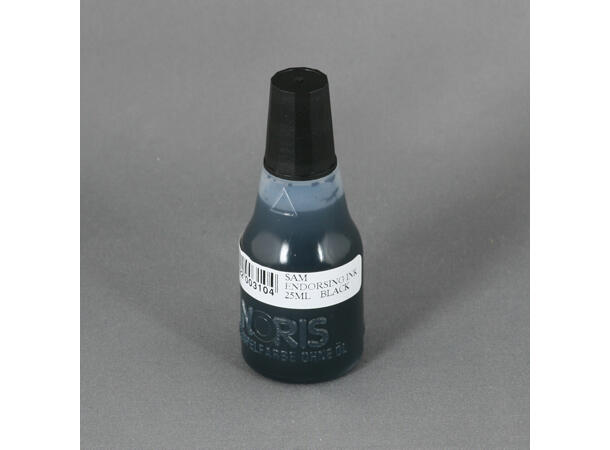 Stempelfarge NORIS 110 25ml sort standard gummistempelfarge 
