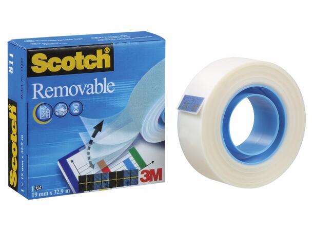 Tape SCOTCH® Magic 811 avtagbar 19mmx33m Lim 