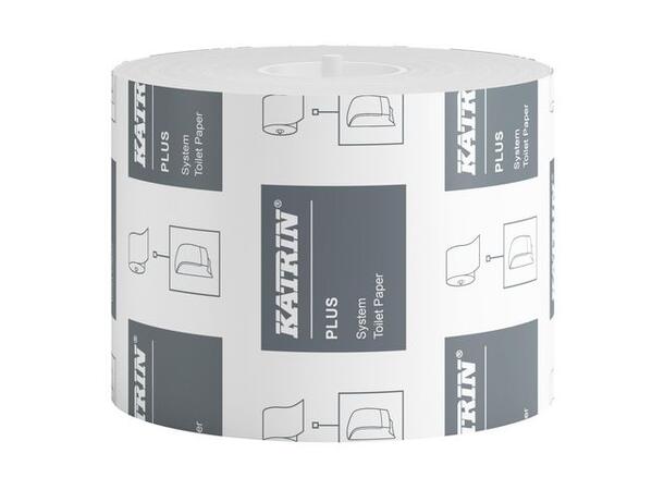 Toalettpapir KATRIN Plus System 85,5m 2-lag til dispenser KATRIN System 