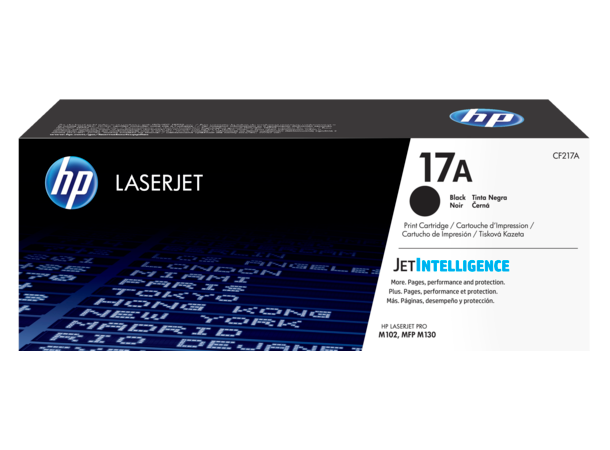 Toner HP LaserJet 17A sort CF217A passer til LaserJet Pro M102/MFP M130 