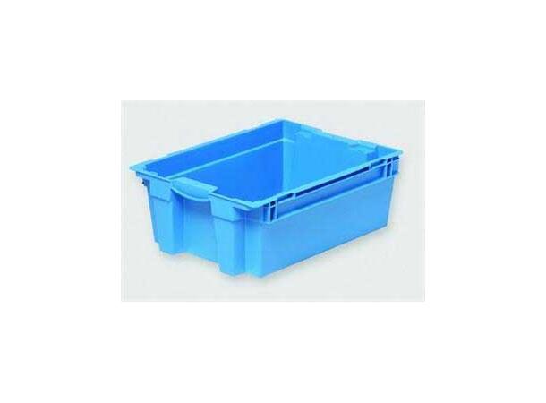 Transportkasse 394x294x138mm 10 ltr blå Stabelbar plastkasse for lager transport 