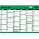 9446351 3367168 7.sans Kontorkalender, enkel A3 m linjer Halv&#229;rskalender | Platekalender