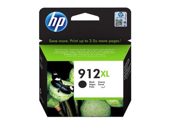 Blekk HP 912XL Sort Blekkpatron HP Officejet Pro8025 black 