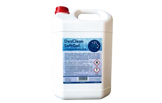 9431176   DesClean SoftGel 85% - 5 liter Håndgel desinfeksjon | 85%