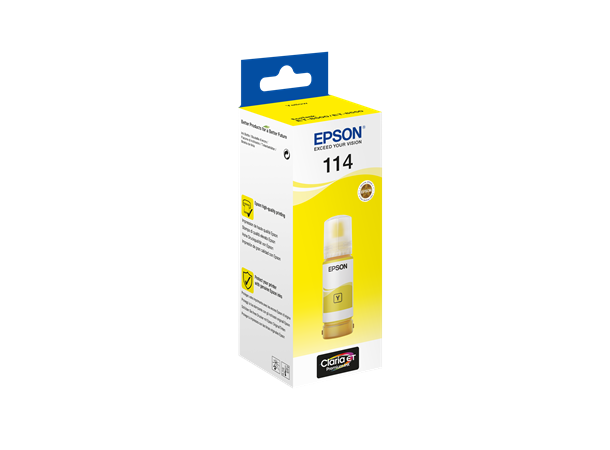 Epson 114 EcoTank Yellow Ink bottle ET-8500 / ET-8550 