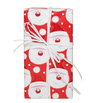 Gavepapir Fuzzy santa 57cm Diskrull 7 kg  | 154m | Jul