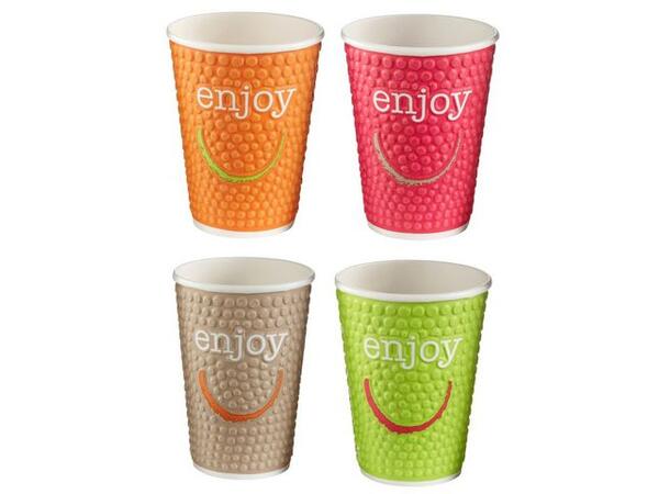 Kaffebeger Double wall Enjoy 30cl (40) Pakke à 40 stk. | 20 pakker i kartong. 