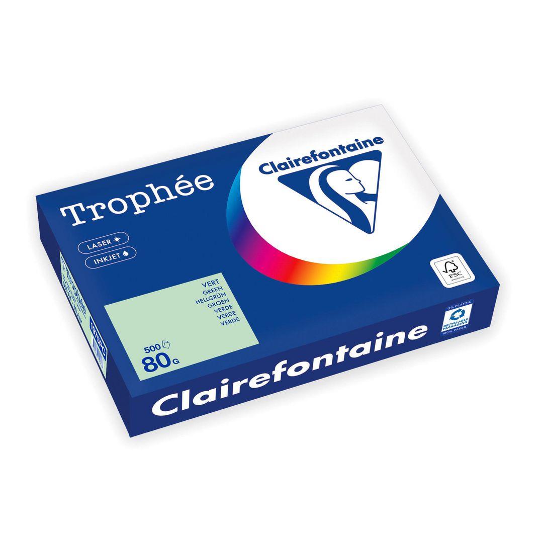 270804  1975PC Kopipapir TROPHEE A4 80g gr&#248;nn (500) 