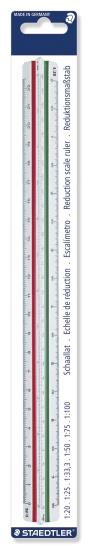 781951 Staedtler 561 98-2 Linjal reduksjon 1:20-25-33,3-50-75-100 