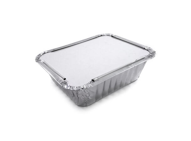 Lokk til aluminiumsform 114,5x140 mm Alubelagt / hvitt kartonglokk (2200 stk) 