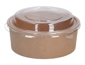 Mat -og salatboks rund natur 750 ml | 137 x 65 mm | 300 stk. 