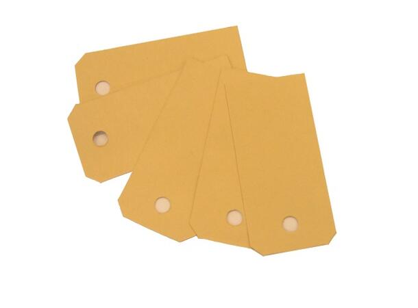Merkelapper 8x3,8cm Manilla m/hull(1000) 