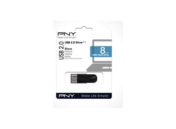 Minne PNY USB 2.0 Attaché 4 8GB 