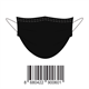 9435422 M1002 Munnbind type IIR (10) sorte Non-Woven - 3-lags | pakke med 10 stk
