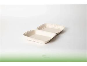NoiBio matboks bagasse 1-rom 23 x 20,5 x 6,75 cm | 200 stk pr eske 
