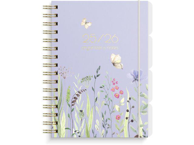 299484 Grieg kalender 97119726 Organizer og Notes GRIEG A5 25/26 flora 