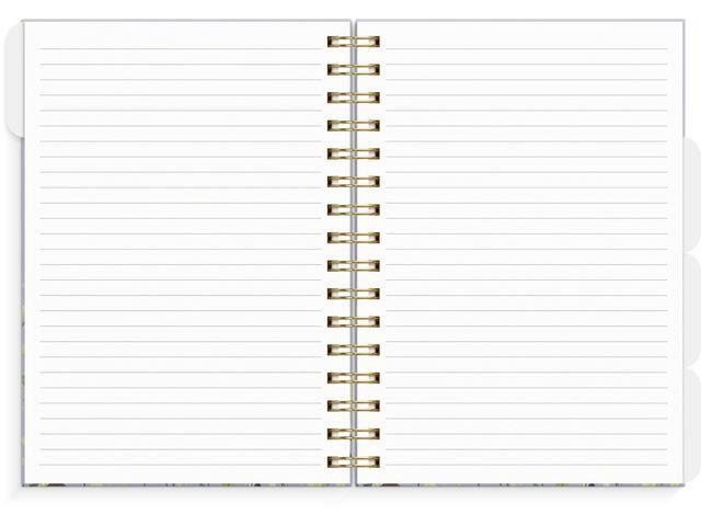 299484 Grieg kalender 97119726 Organizer og Notes GRIEG A5 25/26 flora 