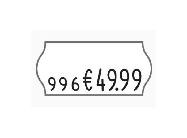 Prismaskin med 1 linje/8 tegn 26x12mm Contact Premium prismaskin | 8 siffer 