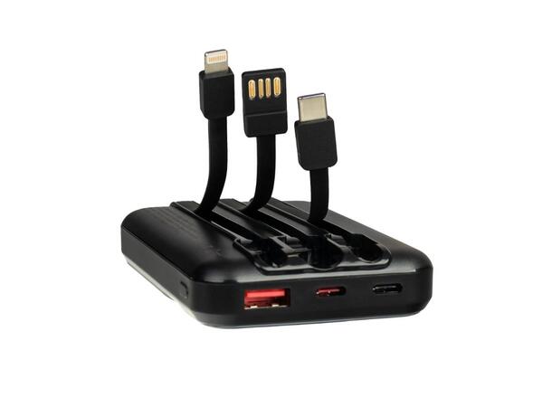R-ABS LED Built-i cables Powerbank 10.000mHa 
