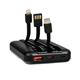 9445024 16065 R-ABS LED Built-i cables Powerbank 10.000mHa