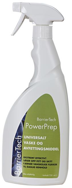 134978 BarrierTech 102 Rengj&#248;ring BARRIERTECH spray 750ml Vannbasert effektivt vask- og avfetting