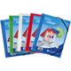175925 Exacompta55188E Strikkmappe EXACOMPTA PP 3 klaff mapper med innstikklomme