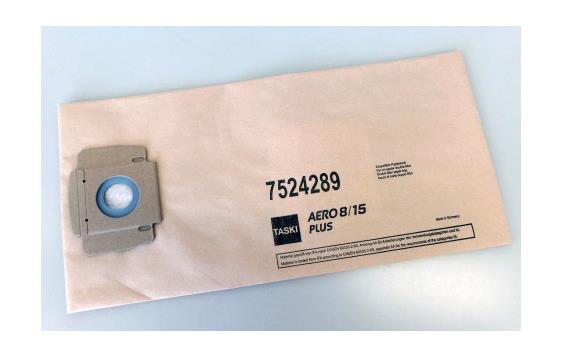 156929  7524289 St&#248;vsugerpose TASKI Aero 8/15 papir (10) 