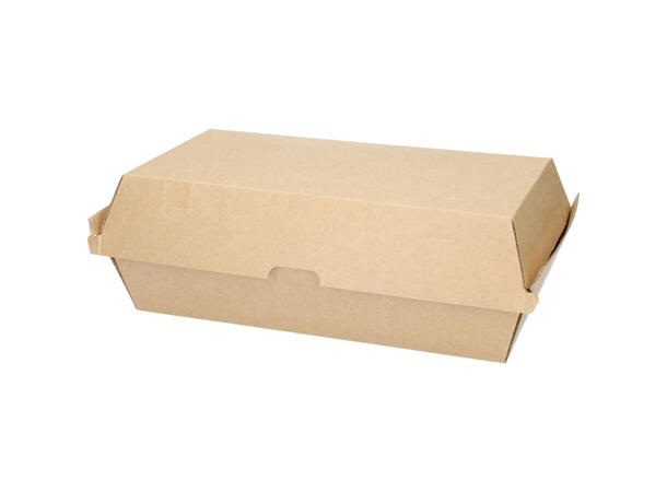 Take-Away boks 22,5X13x7,7 cm brun 200 stk pr kartong 