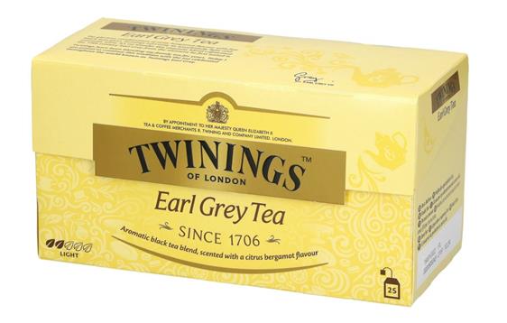 9442998  12651 Te TWININGS earl grey (25) Kvalitetste fra kjente TWININGS