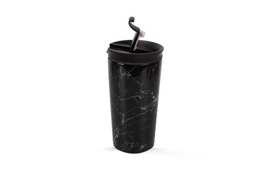 296194  ID0226 Termokopp IDRINK 350ml marmor svart 