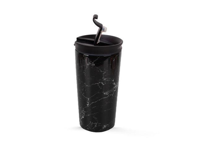 296194  ID0226 Termokopp IDRINK 350ml marmor svart 