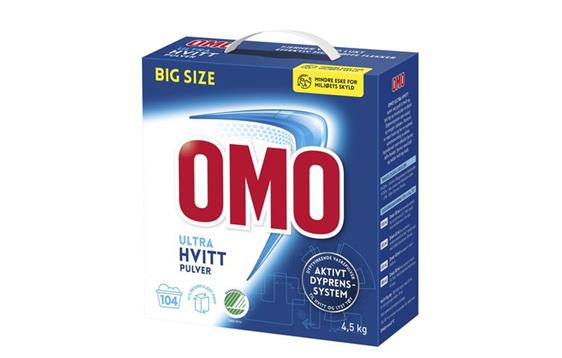 226478  1200846 T&#248;yvask OMO Ultra Hvitt 4,5 kg 