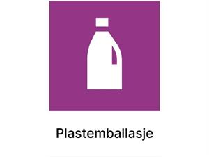 Avfallsmerker Plast A4 Kildesortering | Selvklebende 