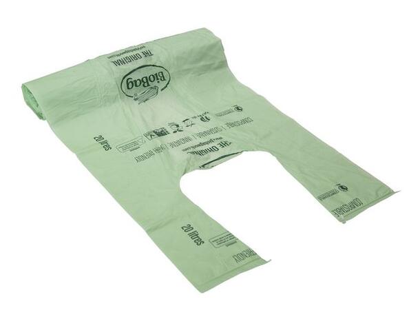 Biopose BIOBAG knyte 16my 20L (25) Komposterbar | Organisk | Avfallspose 