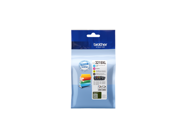Blekk BROTHER LC3219XLVALDR Value-4-pack Sort | Cyan | Magenta | Gul (4 stk) 