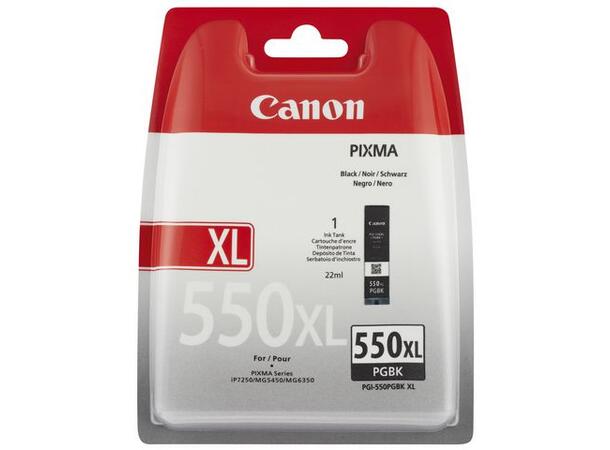 Blekk CANON PGI-550XL PGBK sort Sort blekk til Canon Pixma iP7250 m.fl. 