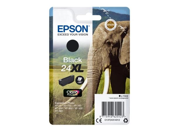 Blekk EPSON 24XL C13T24314022 sort 