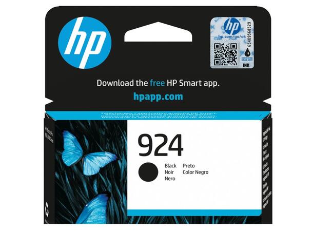 Blekk HP 924 Black Blekk | HP | Farge | Sort 