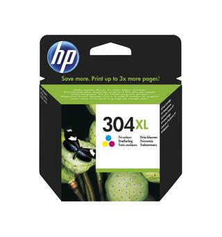 Blekk HP N9K07AE serie 304XL Tri-Color Blekkpatron til HP Deskjet 3720/3730