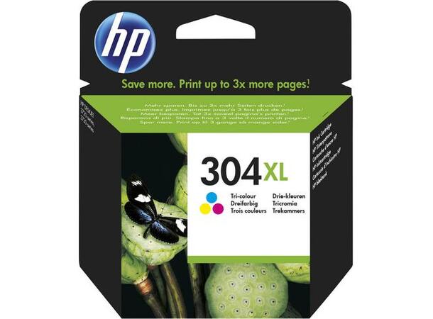 Blekk HP N9K07AE serie 304XL Tri-Color Blekkpatron til HP Deskjet 3720/3730 