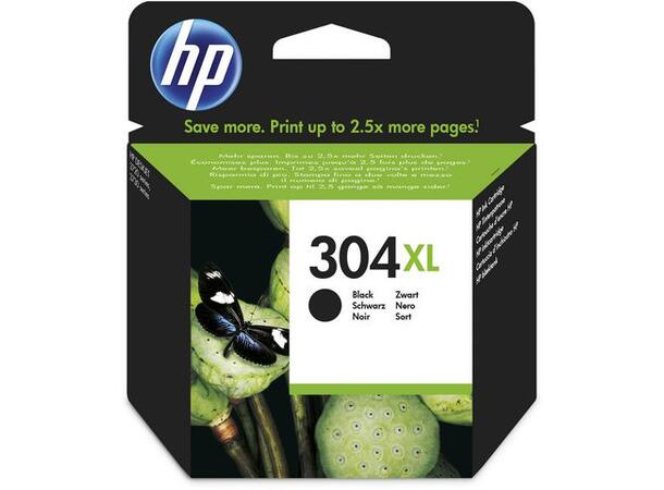 Blekk HP N9K08AE serie 304XL sort Blekkpatron til HP Deskjet 3720/3730 