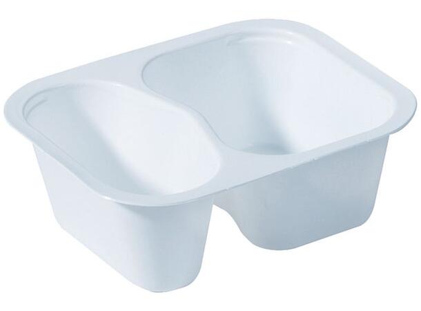 Duni Duniform®toroms smårettbehold.av PP 138 x114x53 mm Hvit (480 stk) 