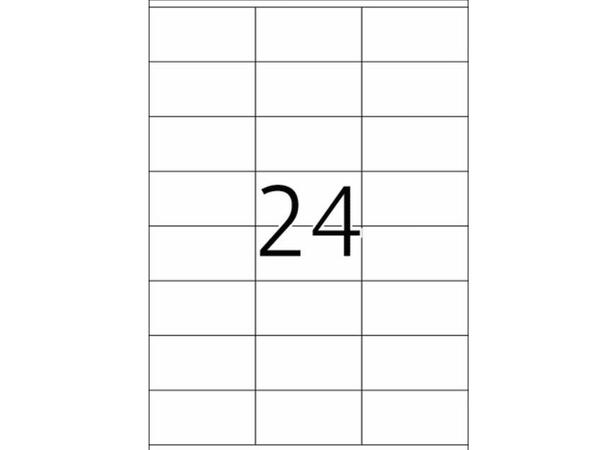 Etikett Topstick A4 70x36mm (2400) 