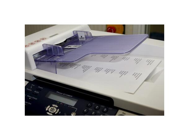 Etikett Xerox for laser og ink-jet 210 x 297 mm. 1 etikett pr ark (100) 
