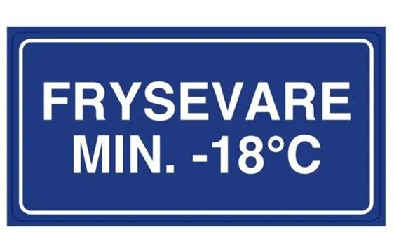9444065  237798 Etikett &quot;Frysevare min -18*C&quot; (500) 110 x 55 mm | Varseletikett