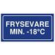 9444065 237798 Etikett &quot;Frysevare min -18*C&quot; (500) 110 x 55 mm | Varseletikett