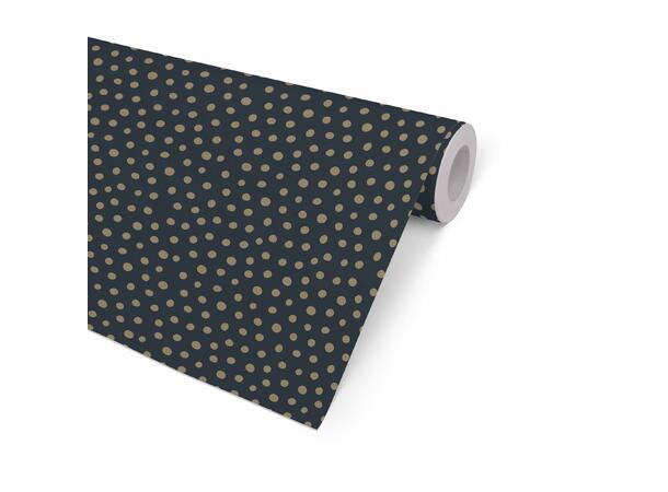 Gavepapir Spoton, Dark blue & gold 57cm Diskrull 7 kg | 154m 