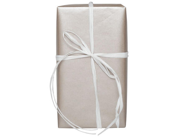 Gavepapir sølv, brun ribbet kraft 57cm Diskrull 7 kg  | 165m 